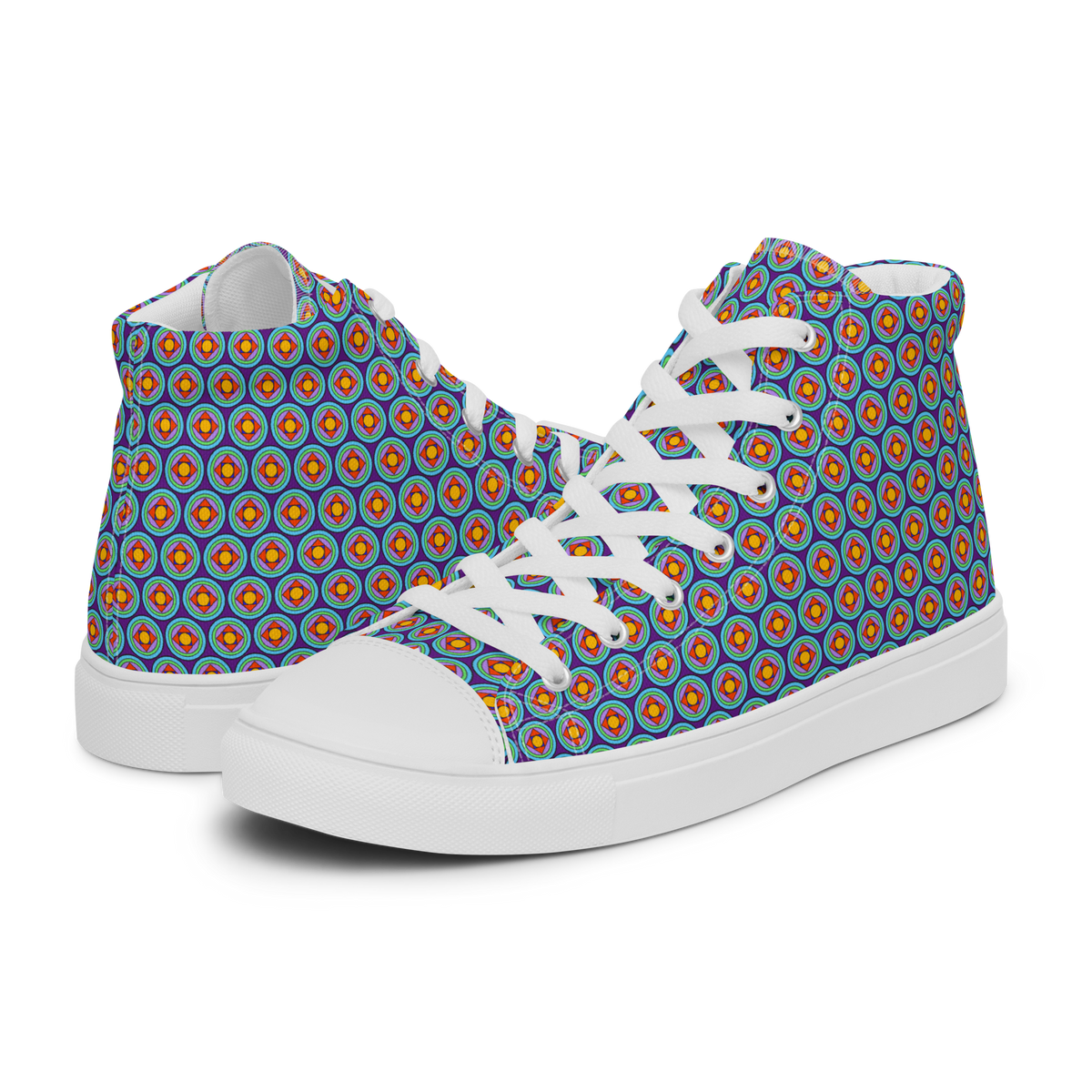 Lattice (Men’s high top canvas shoes)