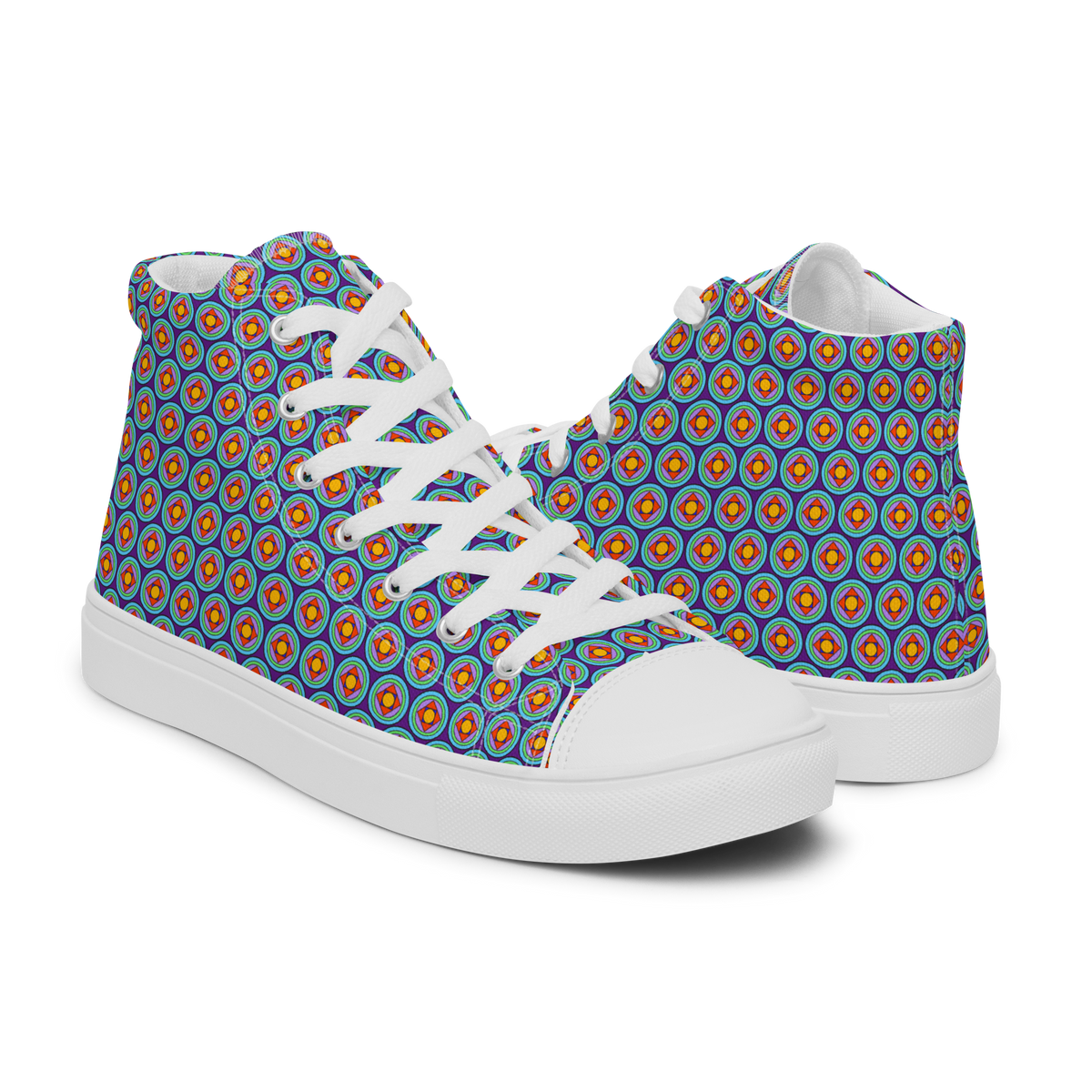 Lattice (Men’s high top canvas shoes)