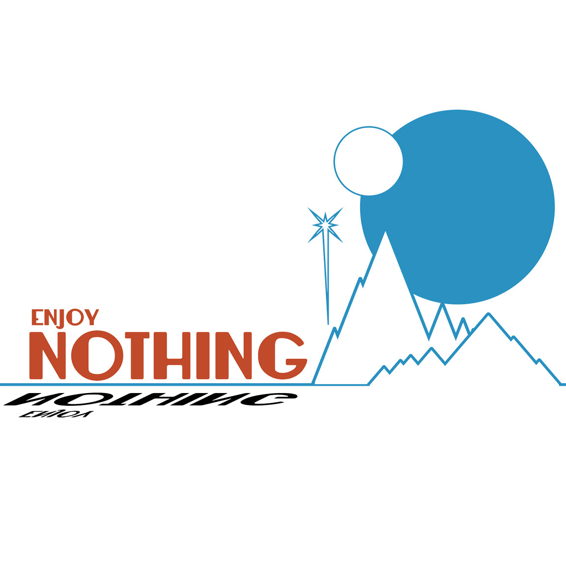 Enjoy Nothing Pullover Blue Planet