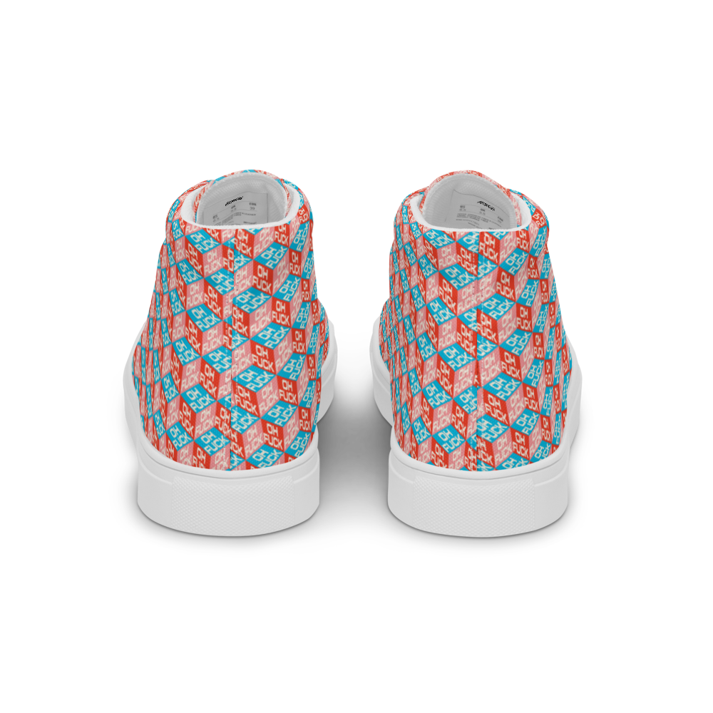Oh F*ck! Men’s high top canvas shoes