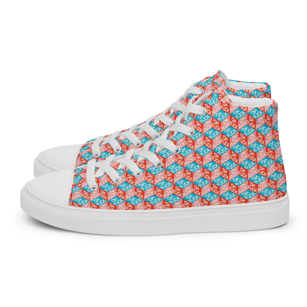 Oh F*ck! Men’s high top canvas shoes