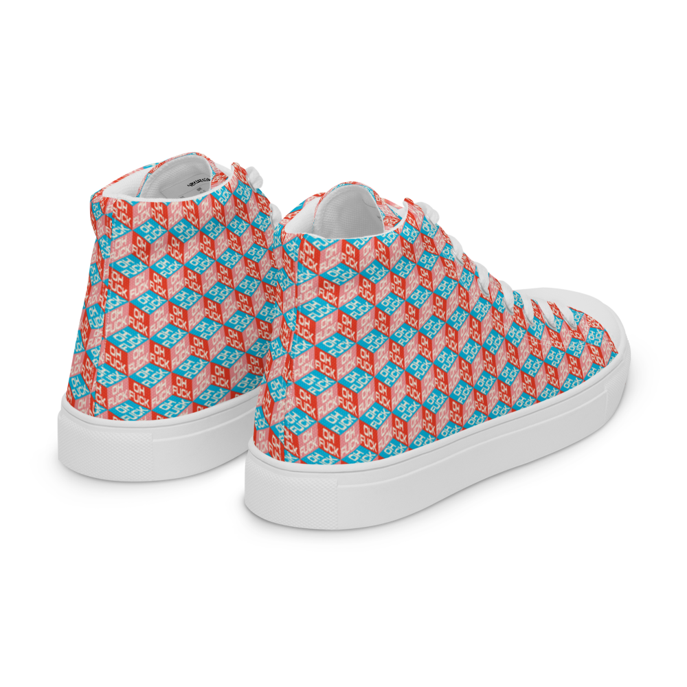 Oh F*ck! Men’s high top canvas shoes