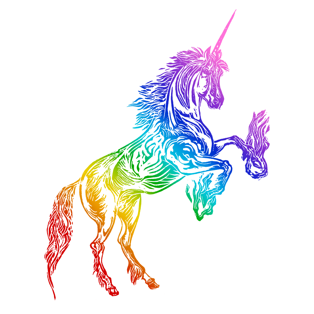 Rainbow Unicorn tee