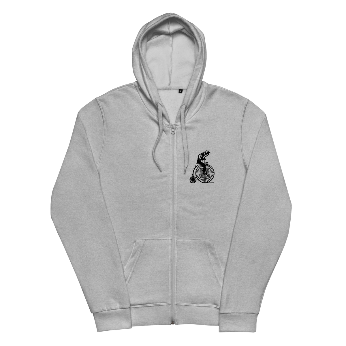 Frog on a Penny Farthing zip hoodie
