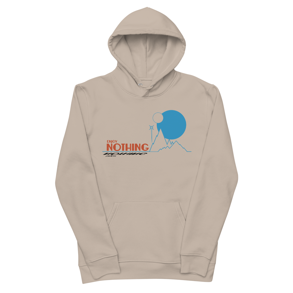 Organic Enjoy Nothing Hoodie Blue Planet