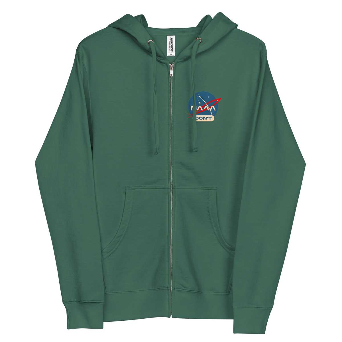NAAA Don&#39;t fleece zip up hoodie