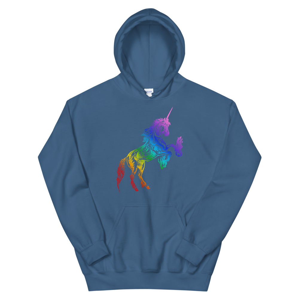 Blue 2025 unicorn hoodie