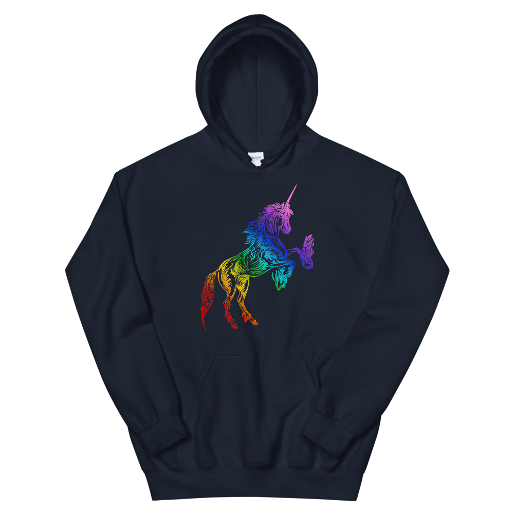Rainbows and unicorns discount hoodie