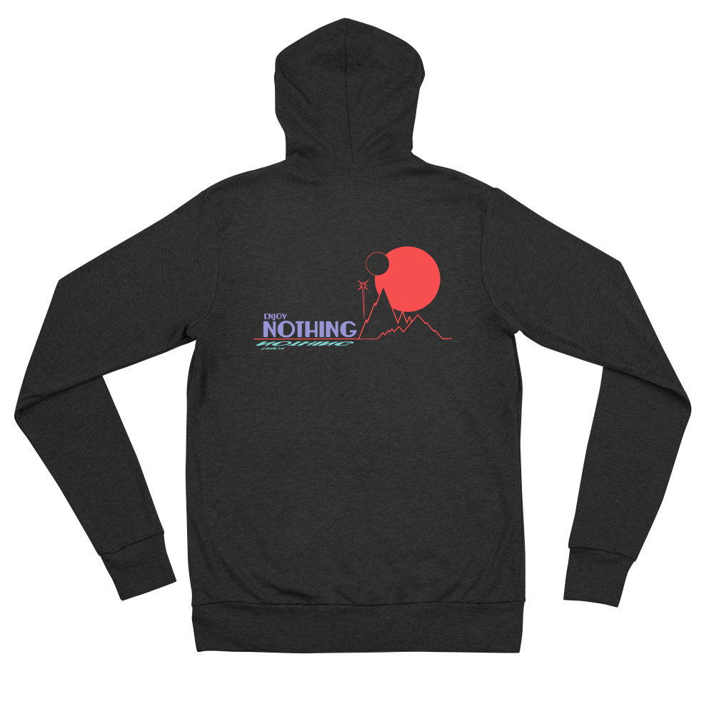 Enjoy Nothing Red Planet unisex zip hoodie