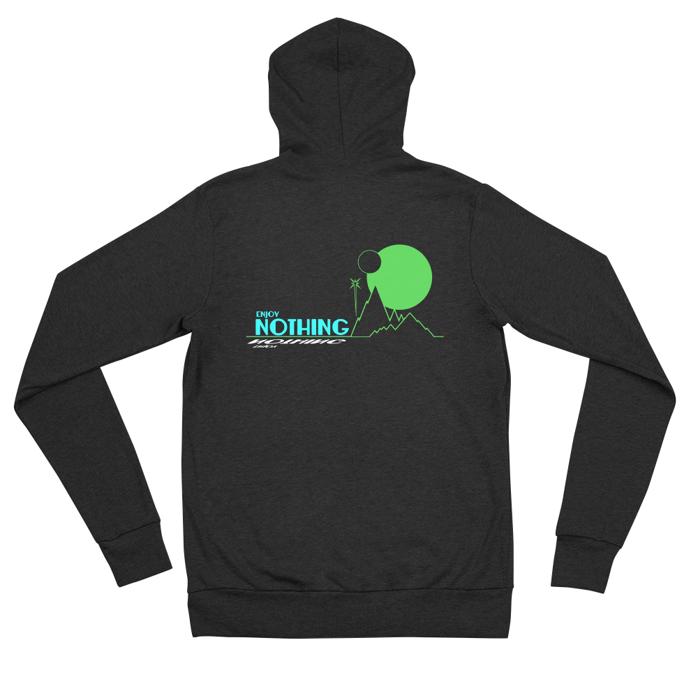 Enjoy Nothing Green Planet unisex zip hoodie
