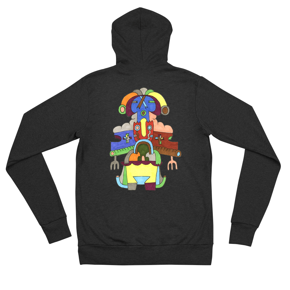 Kinetic Emblem 8 Unisex zip hoodie