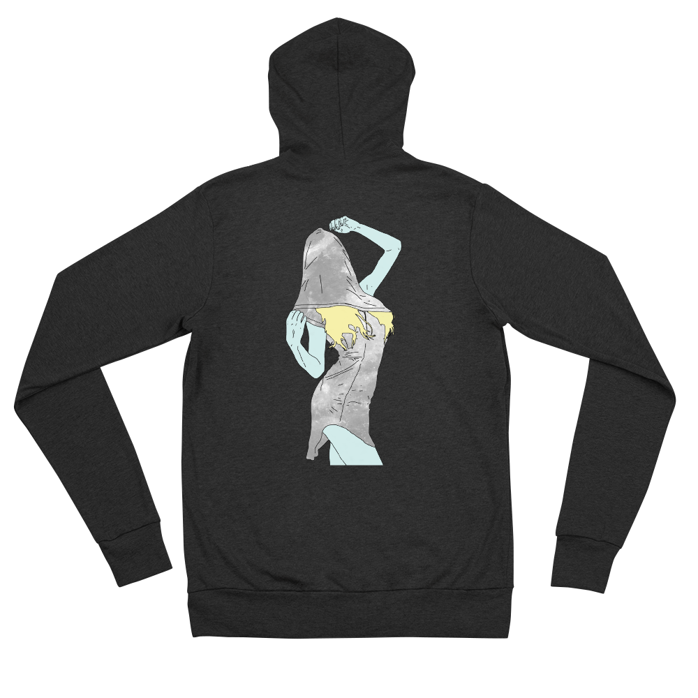 Ethereal Veil Unisex zip hoodie