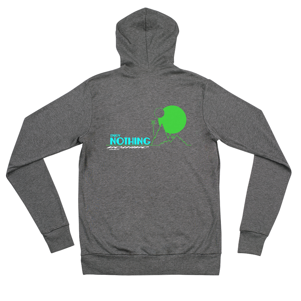 Enjoy Nothing Green Planet unisex zip hoodie