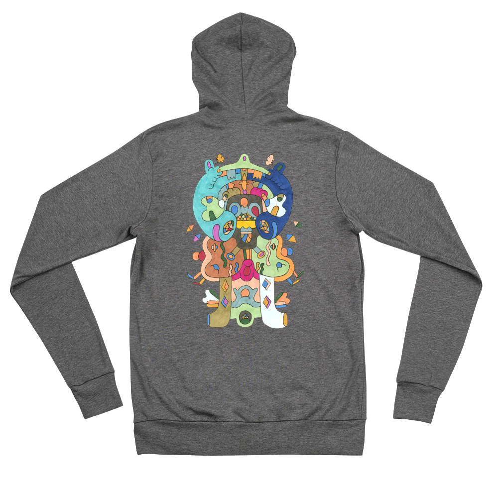 Kinetic Emblem 18 Unisex zip hoodie