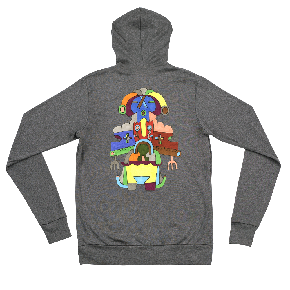 Kinetic Emblem 8 Unisex zip hoodie