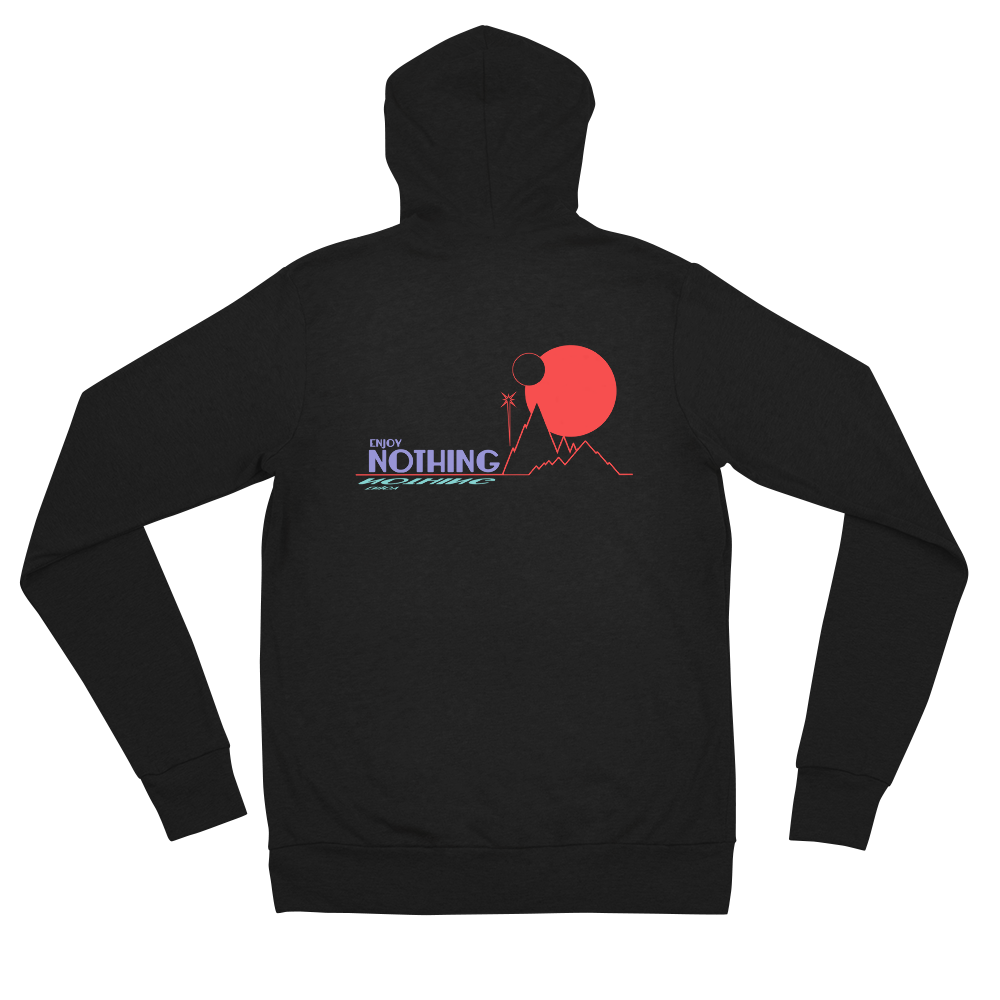 Enjoy Nothing Red Planet unisex zip hoodie