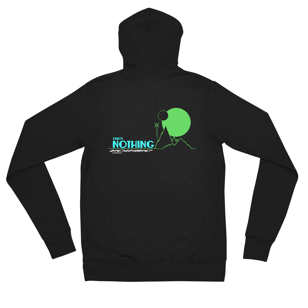 Enjoy Nothing Green Planet unisex zip hoodie