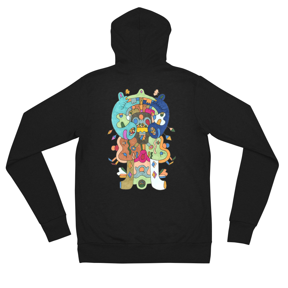 Kinetic Emblem 18 Unisex zip hoodie