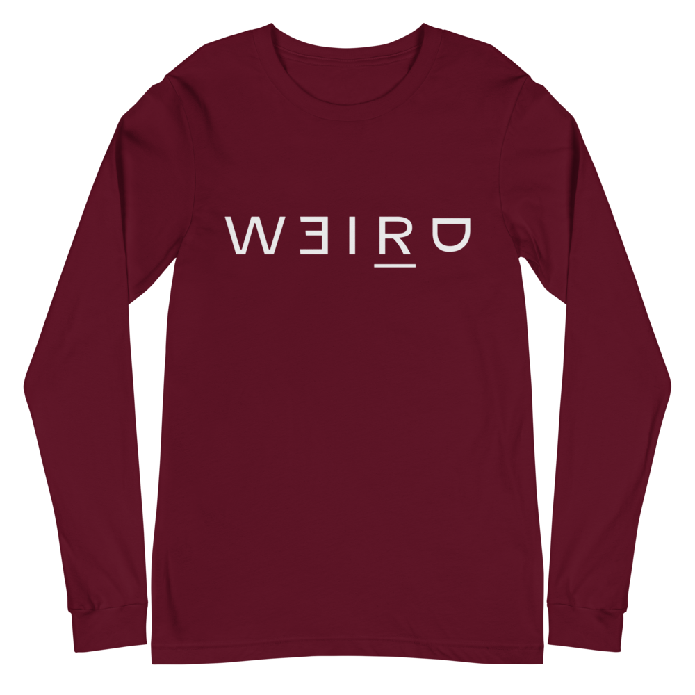 Weird Long Sleeve Tee (White Font)