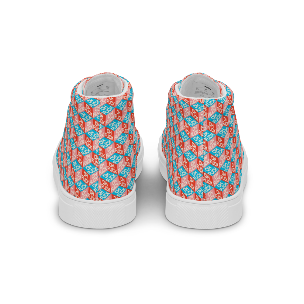 Oh F*ck Women’s high top canvas shoes