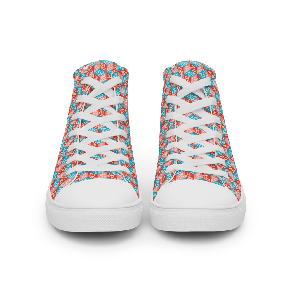 Oh F*ck Women’s high top canvas shoes