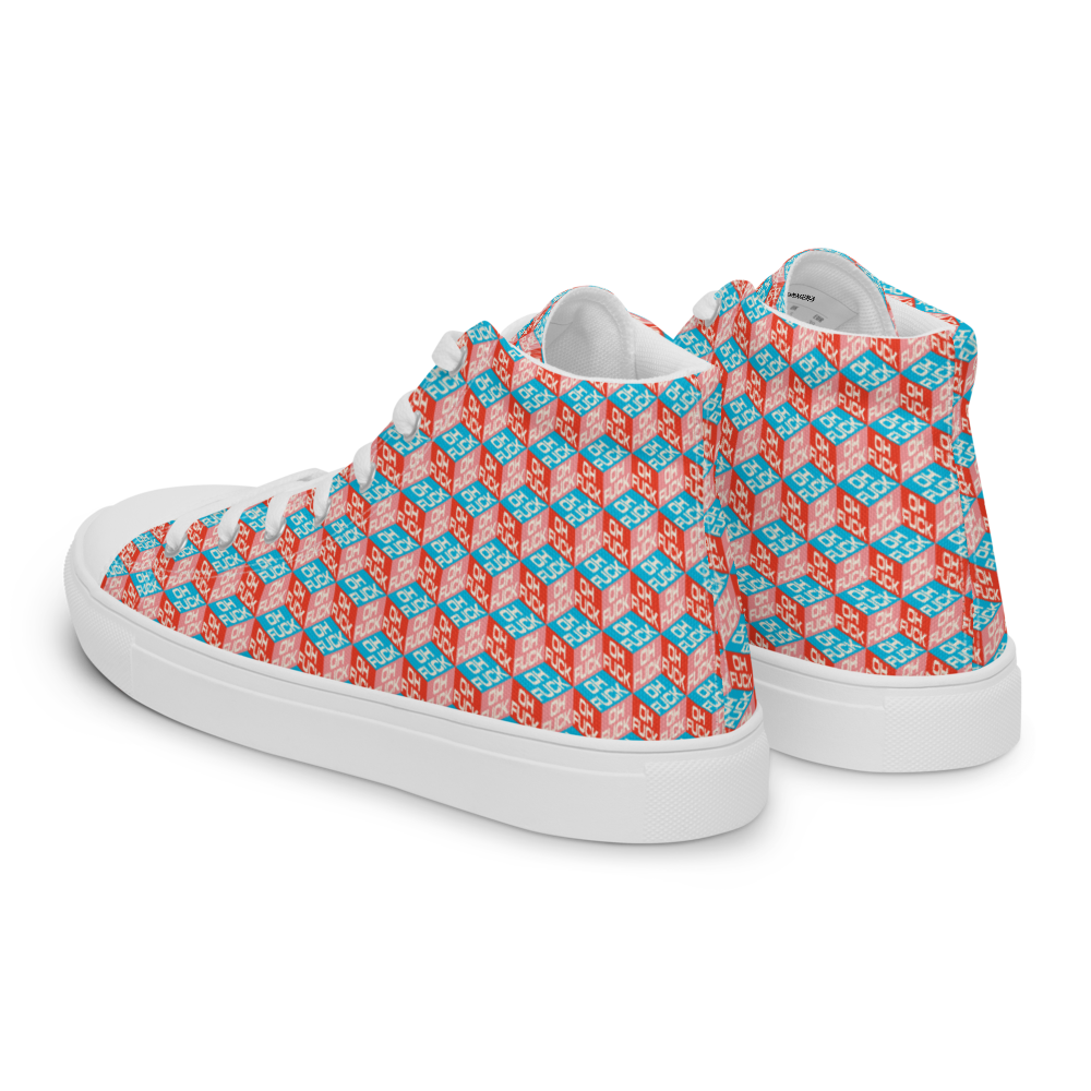 Oh F*ck Women’s high top canvas shoes