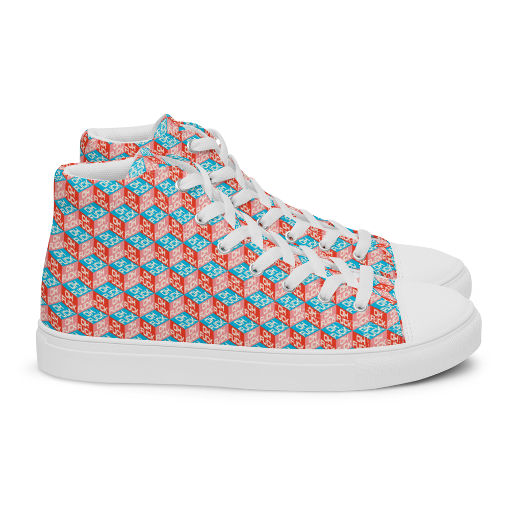 Oh F*ck Women’s high top canvas shoes