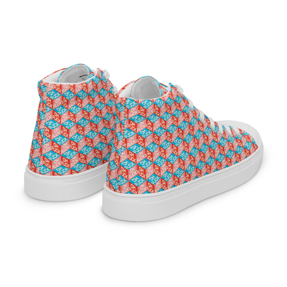 Oh F*ck Women’s high top canvas shoes